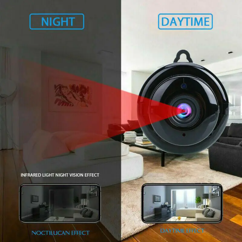 
Mini Wireless WIFI IP Camera HD 1080P Indoor Home Small Spy Cam Smart Home Security Night Vision Camera support TF card 