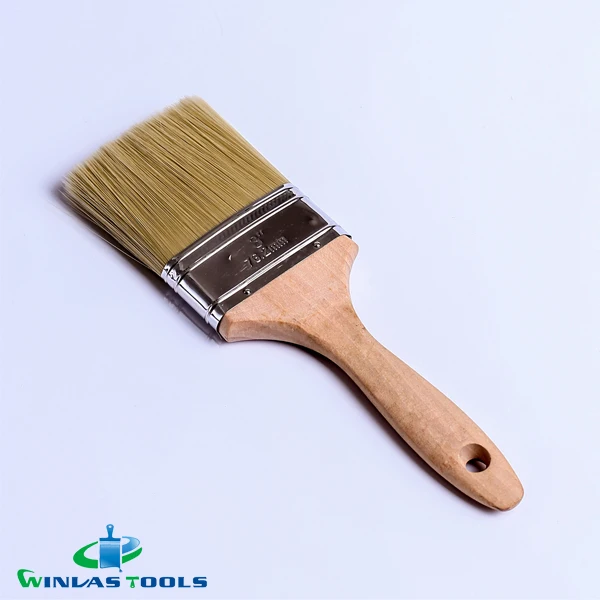 factory direct price wood handle brush Flat paint brush set