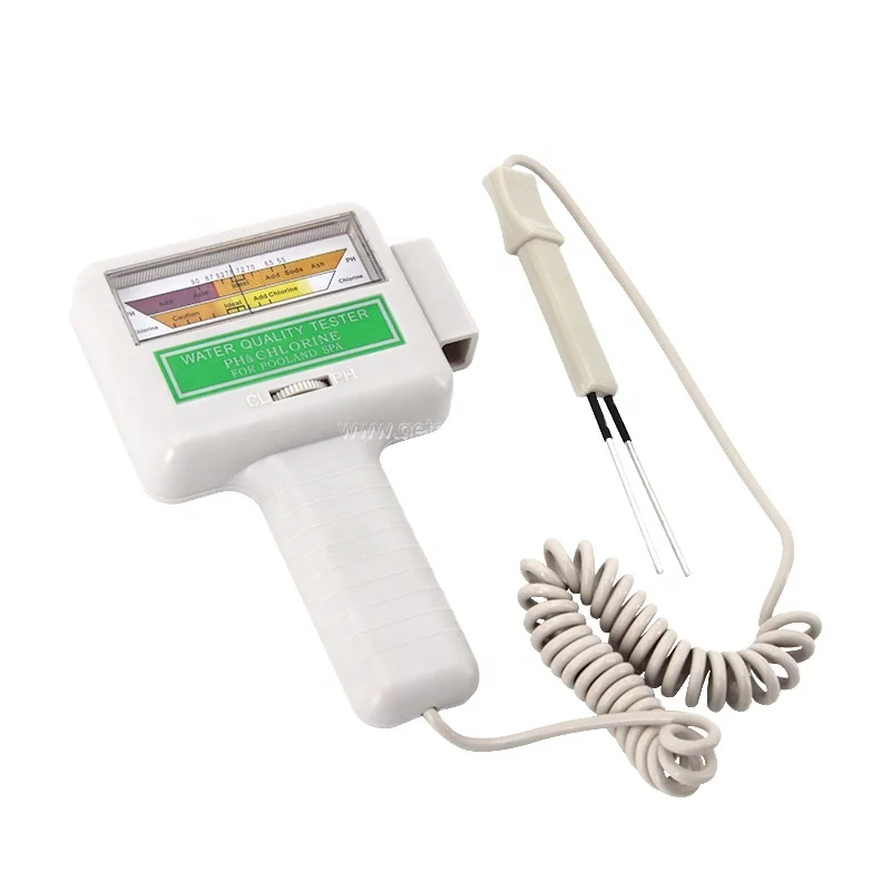 Портативный плавательный бассейн качество воды Цифровой PH метр хлора тестовый комплект