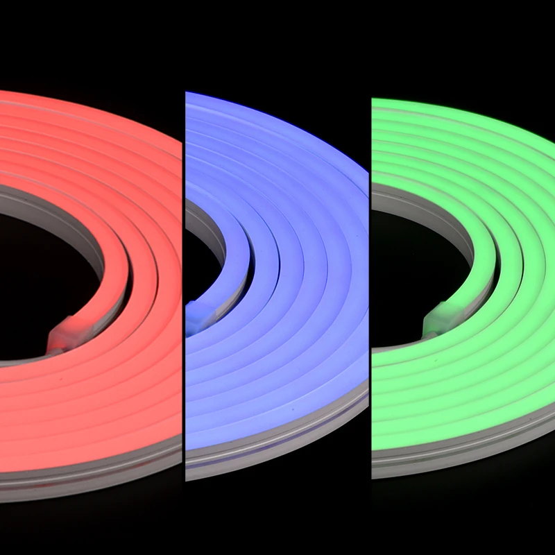 Custom Outdoor Neon Signage Led Neon Sign Waterproof IP67 Horizontally Bending LED Strip Lights Neon Flex 5m 50 meters RGB Strip