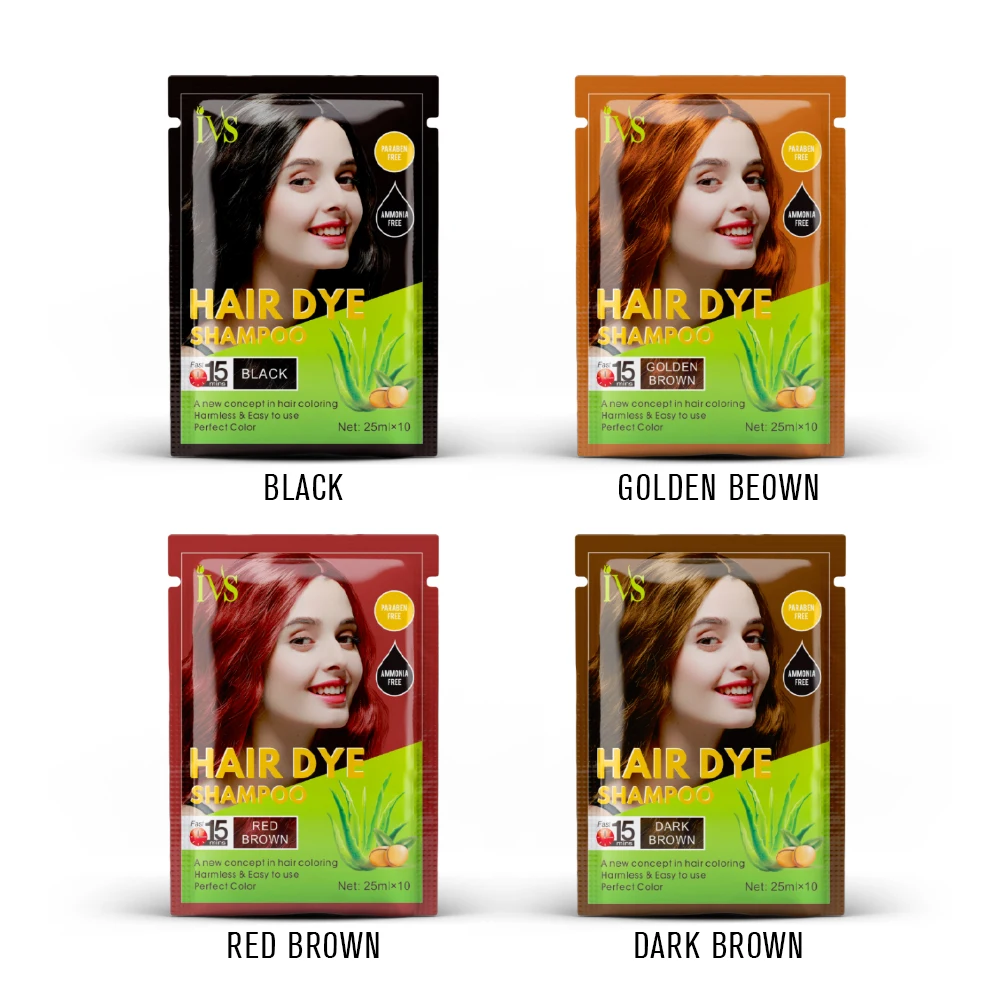 Natural Black Hair Dye 5 Minutes Quick Hair Color For Women Men Based Herbal Protection No Ammonia 100% Grey Coverage Permanent