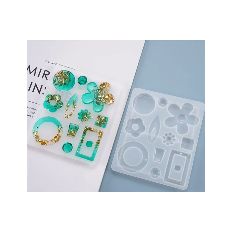 Earring Flower Pendant Silicone Earrings Hook Molding Ornaments Jewelry Decorative Silicone Resin