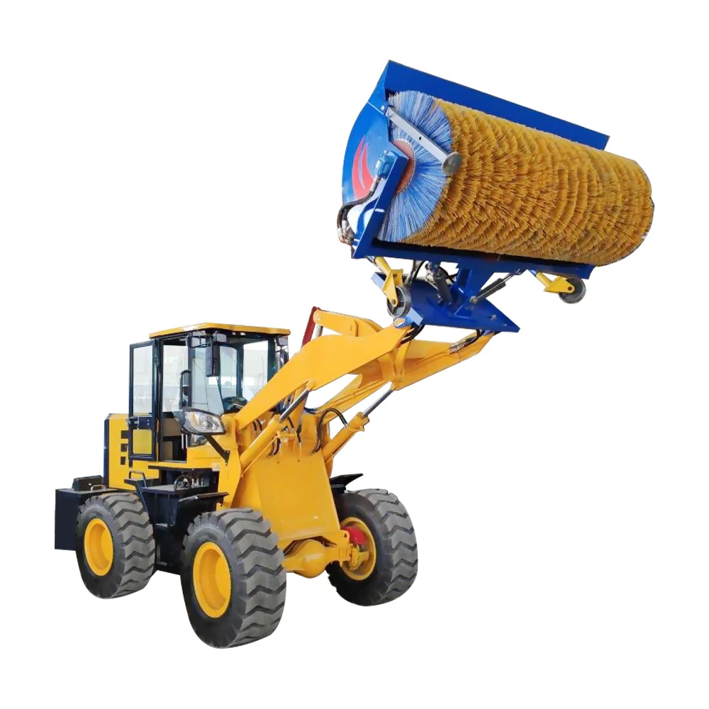 Fully Hydraulic Snow Blower Sweeper Road Roller Brush Sweepers For Snow