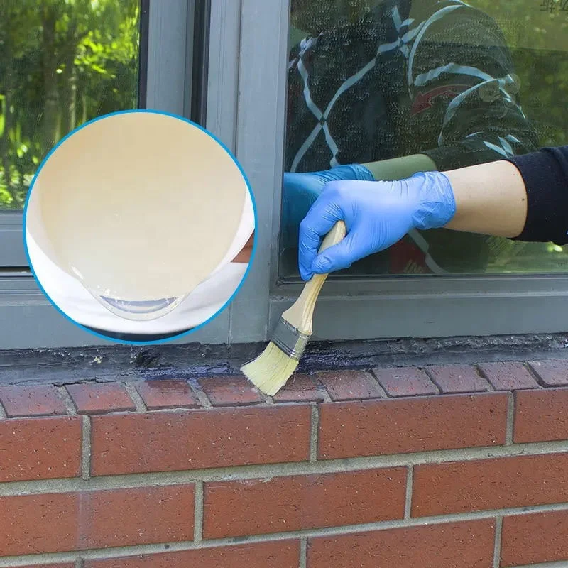 Cheap price transparent waterproof glue brush waterproof leakproof glue silicone sealant for exterior wall and tile