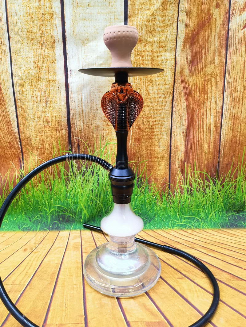 Medium size Cobra head Arabian shisha resin aluminum snake shisha hookah