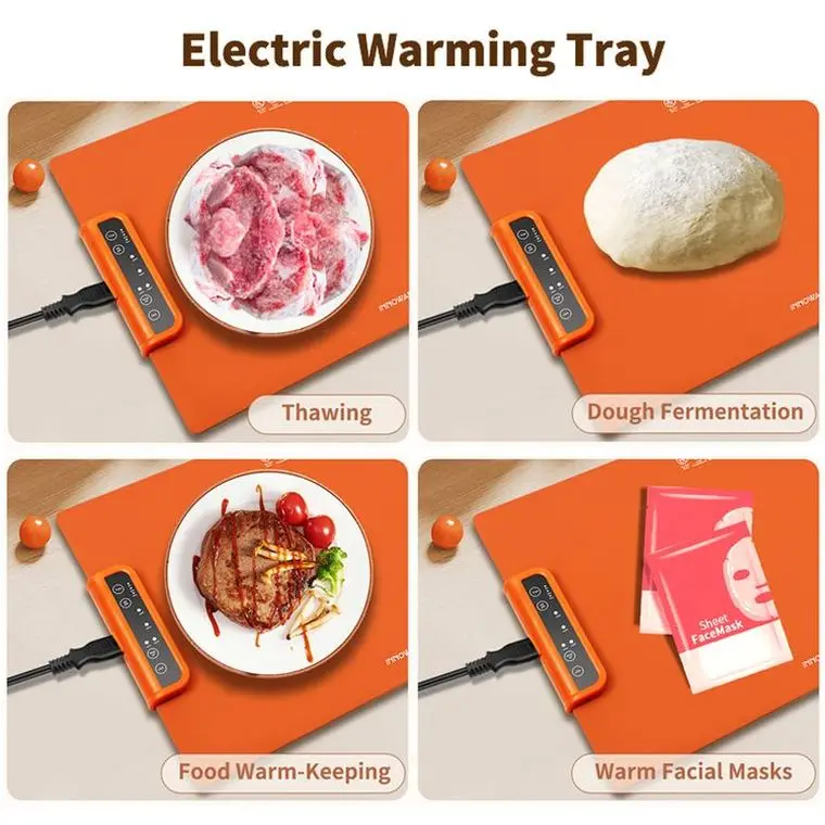 competitive price 240W Portable Food Warmer Food warming silicone mat for Dining Table Functional Food Heater
