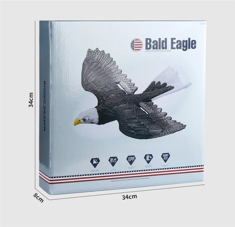 Z59 Glider RC Airplane EPP Anti-wear Foam Remote Control Simulation Model Eagle-Shaped Bionic Fixed Wing Plane Toys