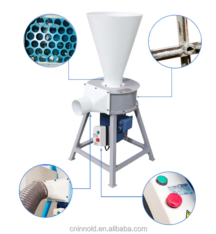 Brand New Plastic Shredder Grinder Foam Innold Cutting For Sponge Crusher Machine