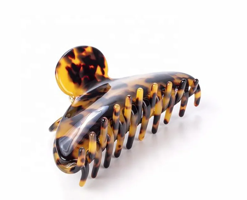 
High quality fashion tortoise shell recyclable acetate women hair claw for hair decoration 