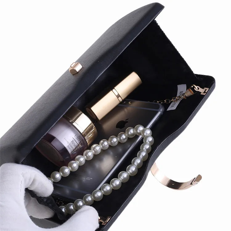 New 2019 Fashion Black Gold Silver Mini Handbag Women Wedding Party Evening Clutch Bag Bridal Purse