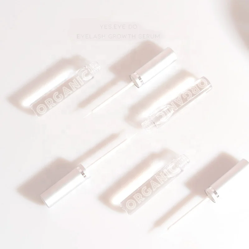 OEM 100% органический натуральный минеральный удлинитель для ресниц, Усилитель роста, сыворотка, фирменная этикетка, логотип на заказ, прозрачная жидкость