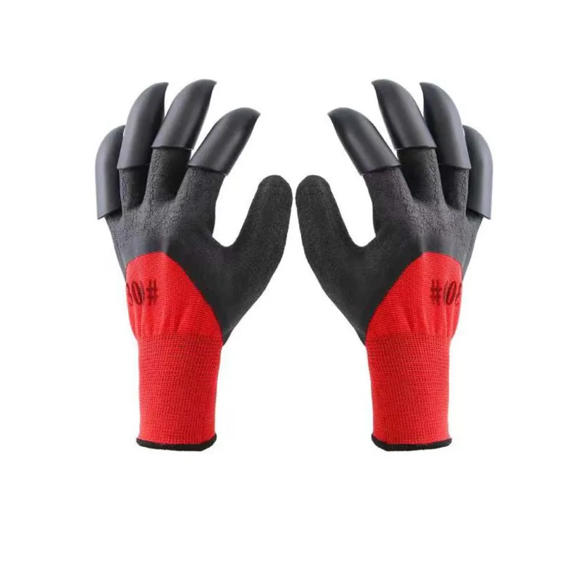 Garden Gloves With Single/double Fingertips Claws Waterproof Gardening Working Gloves