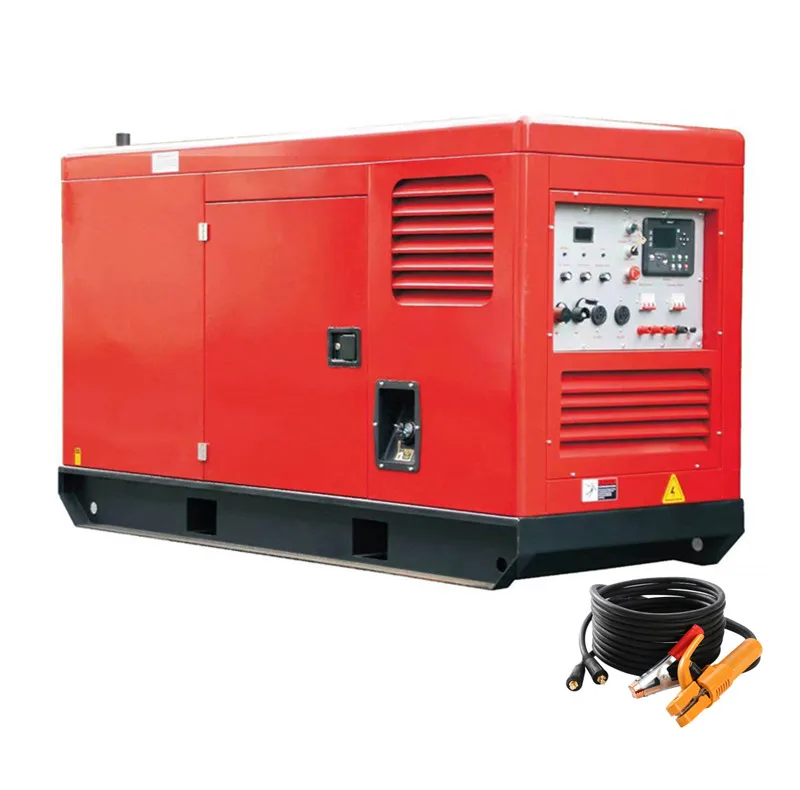 Miller Silent 500A 400Amp 300a Arc welder generator air compressor diesel two-station welding unit 450 a