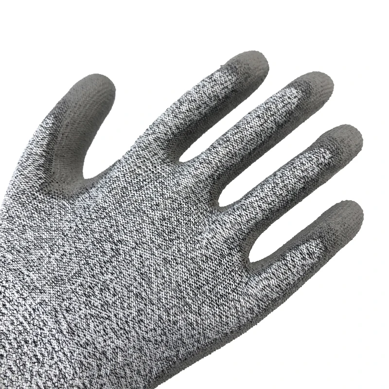 Cheap Price Safety Working   Industrial PU Coating Mechanic Working  Cut Resistant  Gloves