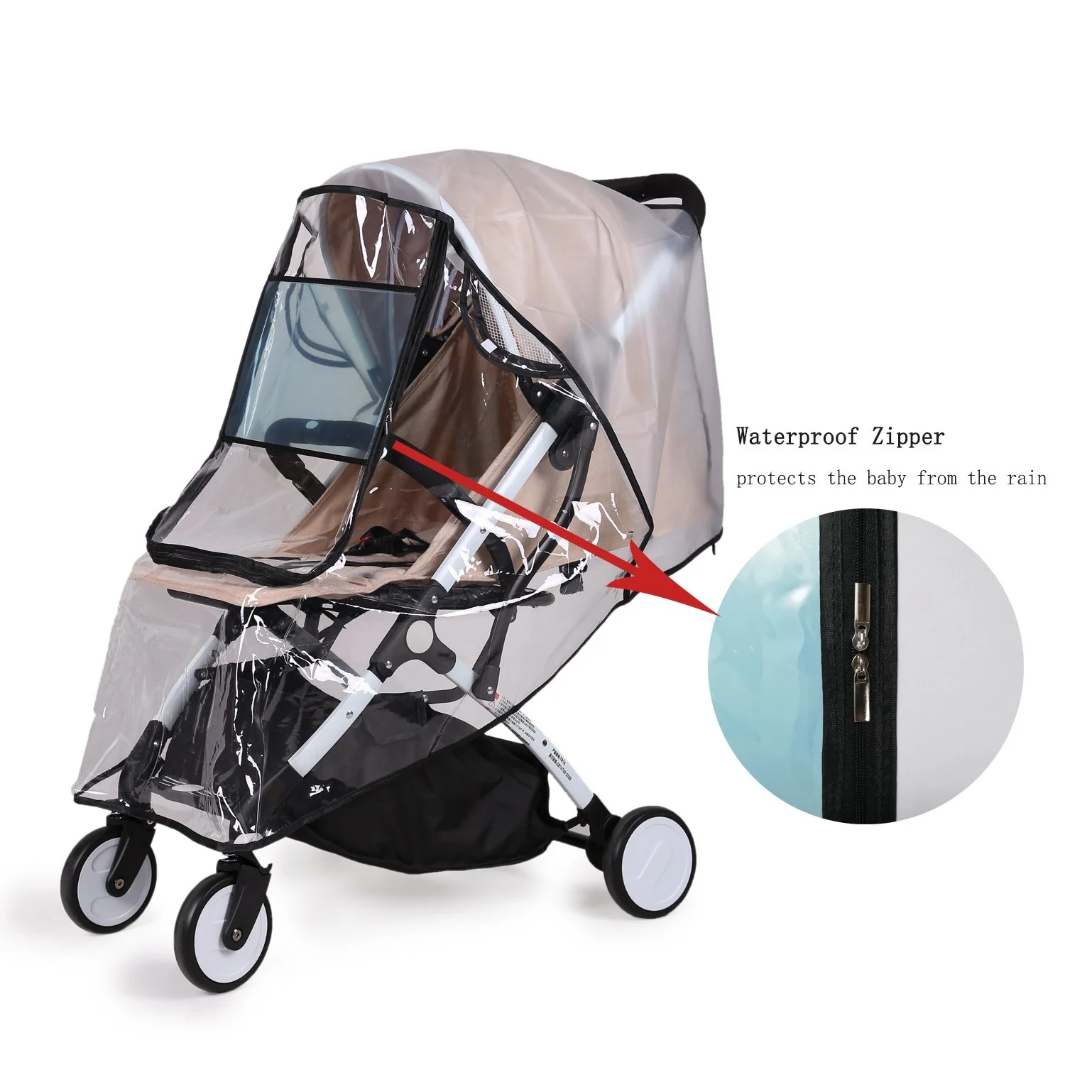 Universal Baby Stroller Raincover Travel Weather Shield Strollers Accessory Protective Cover Waterproof Baby Stroller Rain Cover