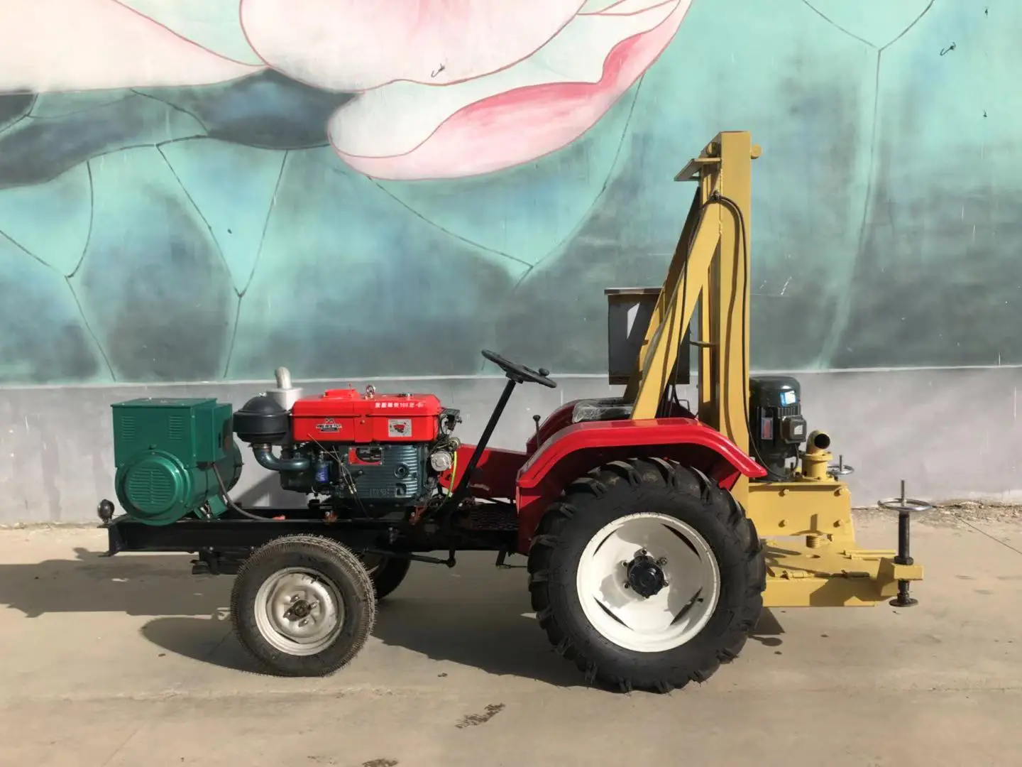 100m 120m Portable small tractor mounted water well drilling rig mining machinery