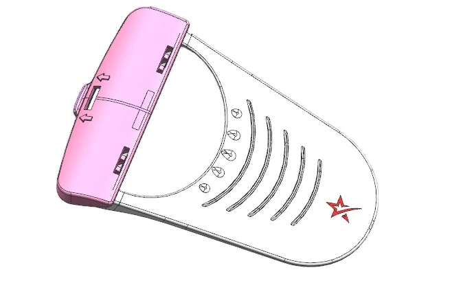 Lady razor Mold in pink and White razor Bikini razor