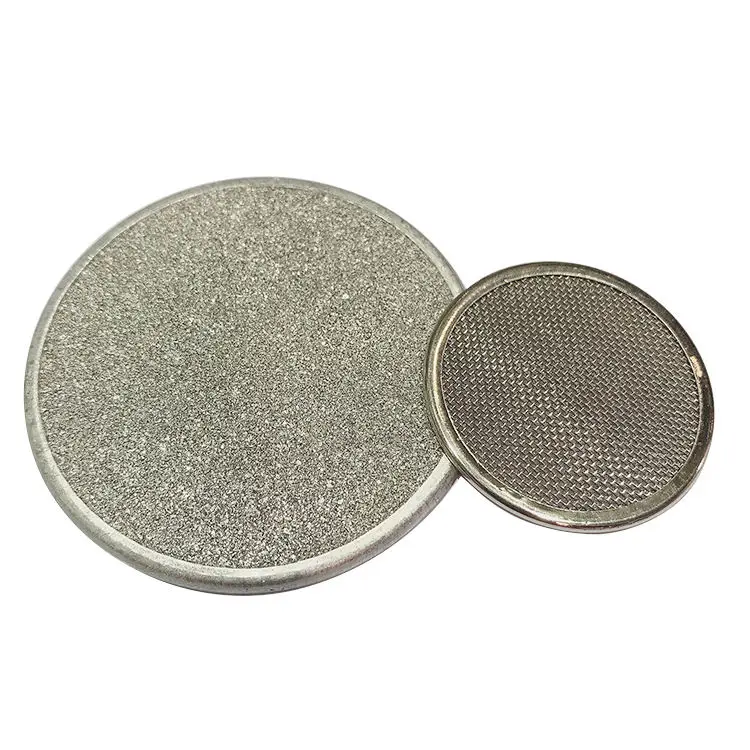 Customized Microns Stainless Steel Gas Liquid Solid Filtration Round Porous Sintered Disc Filter