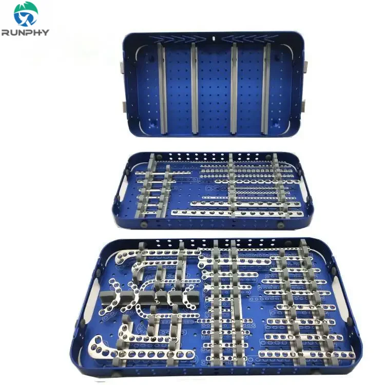 Orthopedic implants veterinary animal pets stainless steel bone fracture plate DCP femoral tibial plate Instrument kit