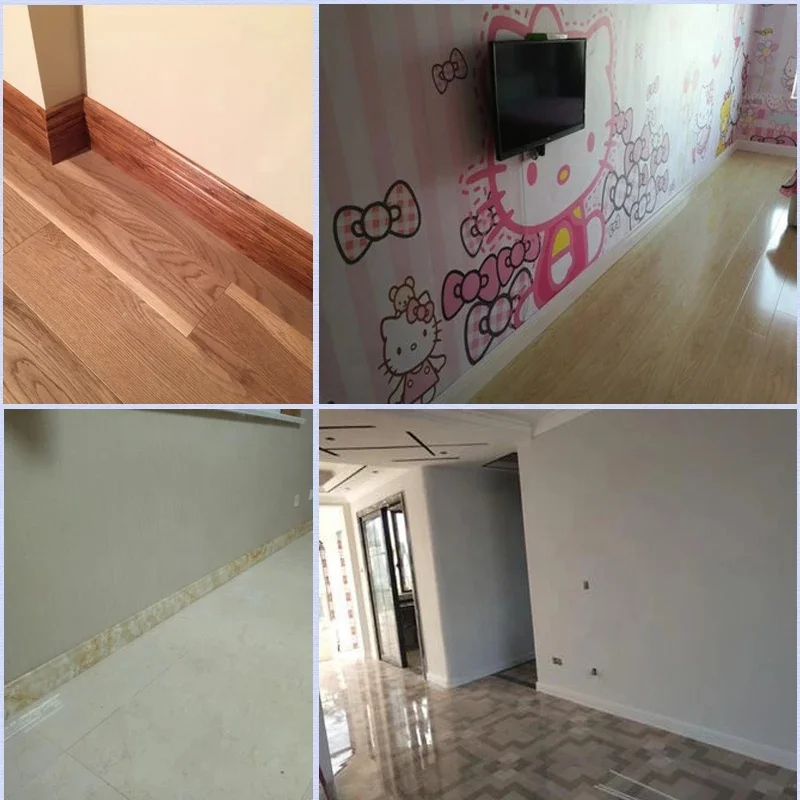 Wholesale Waterproof Plastic Kitchen Aluminum PVC Plinth PVC Skirting Board