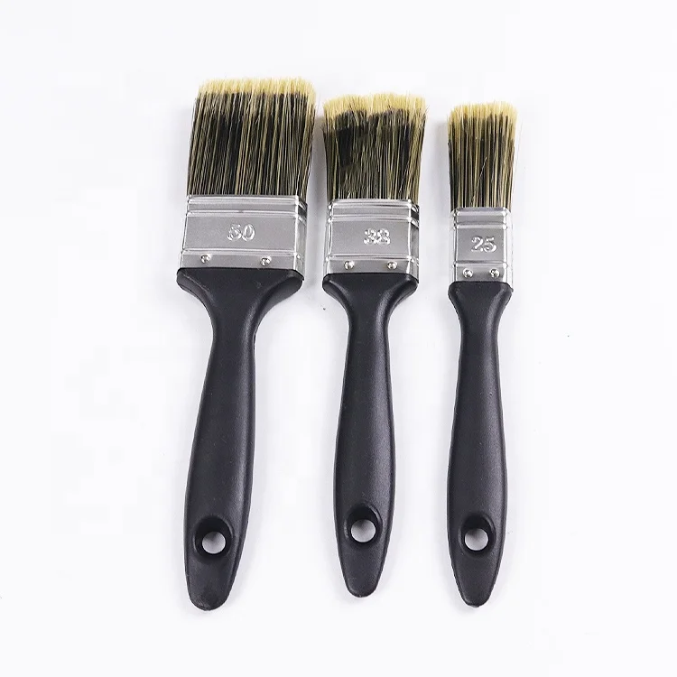 MAXMAN Customizing Plastic Handle Art Paint Brush Set Flat Nylon Painting Brushes