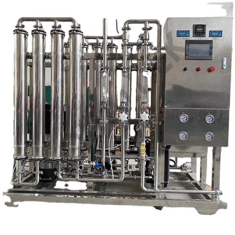 1000lph double pass RO Ultrapure water purifier SS304 ro plant water purifying machine for bolier food industry