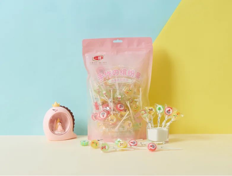 Individual Customized Christmas Sweets Hard Candy Sticks Candy Lollipop Manufacturers