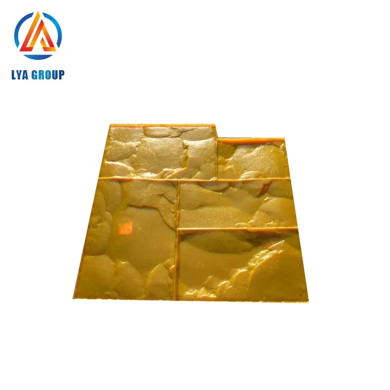 Decorative Stamped Concrete Mat Mold Pattern Imprint Stamp Moulds for Cement