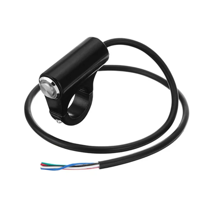 Motorcycle accessories modified switch aluminum alloy LED headlights self-locking switch spot light power switch