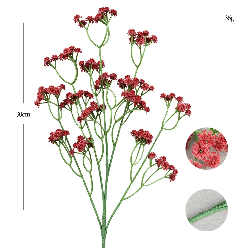 Pastoral Style Artificial White Pink Yellow Butterfly Orchid Wedding Decoration Plastic Flower Garden Decoration Home Decoration