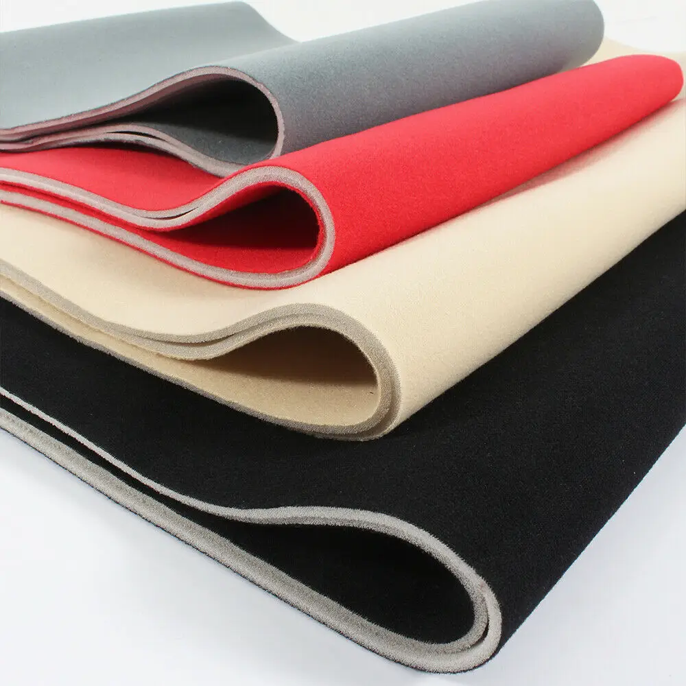 Automotive Interior Black Stretch Suede Fabric Factory Supplier Auto Headliner For
