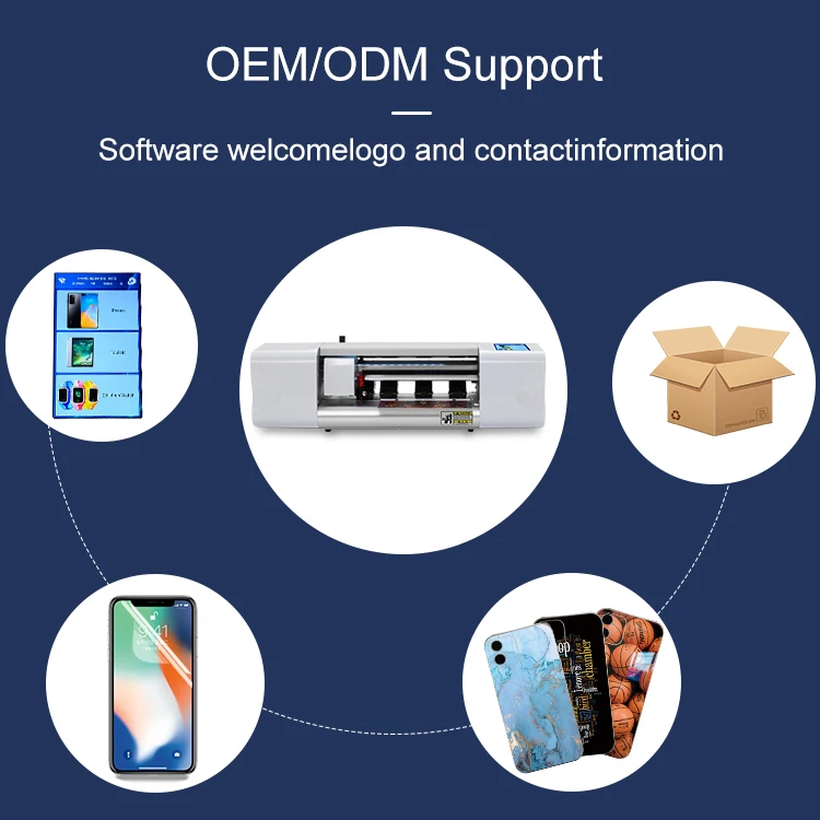 Tpu Hydrogel front and back screen protector film cutting machine for cell phones tablet computer