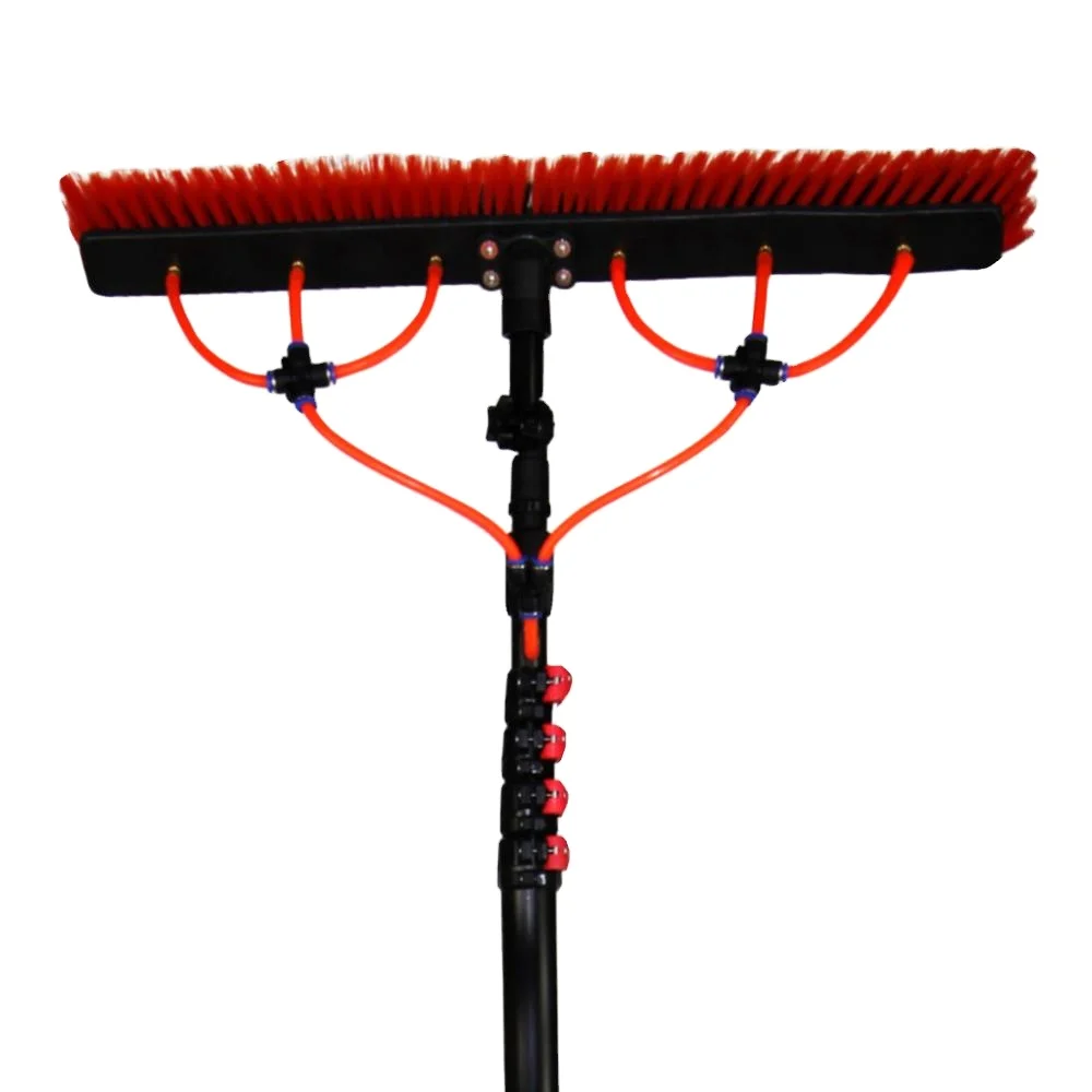 6 м водопроводная труба Солнечный Чистящая щетка для чистки панели солнечных батарей вращающаяся щетка для чистки панели солнечных батарей