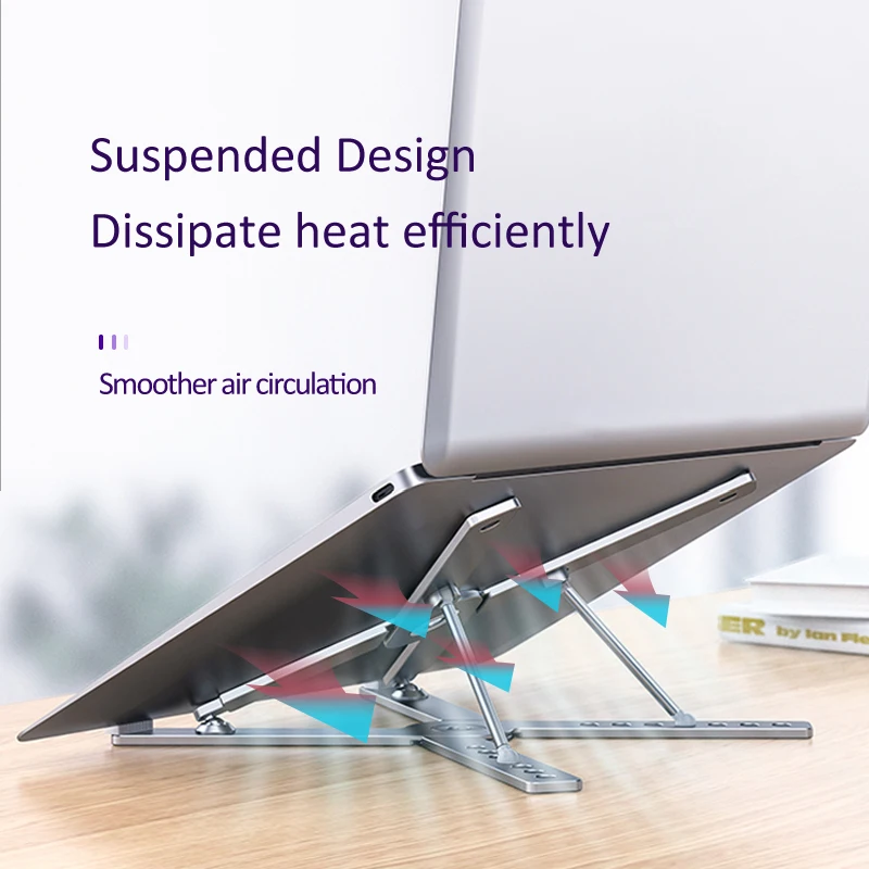 Hot Selling High Quality Metal aluminium alloy Universal laptop cooling stand