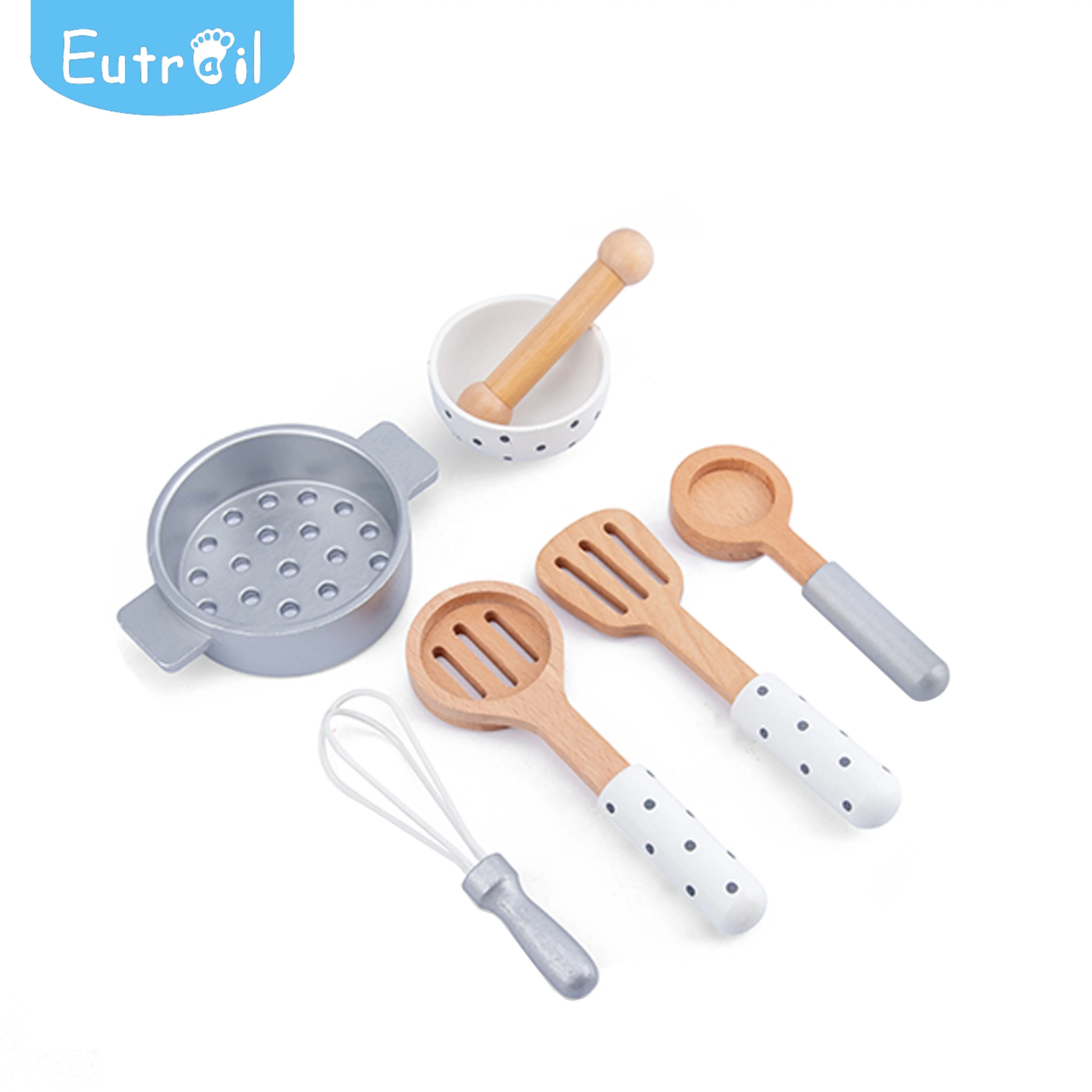 Amazon hot selling wooden bread machine kitchen toy set wholesale designed for young children wooden toy set