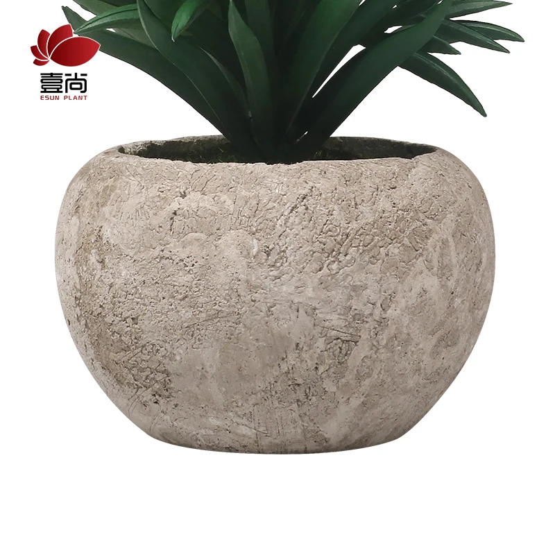 ES1338 High-quality Indoor Artificial Succulent Grass Plastic Plants With Pots Simulated Floral For Decoration