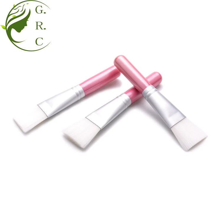 Skincare Custom-Logo-Face Mask -Brushes Single Private Label Black White Pink Single Mini Facial Clay Mask Brush