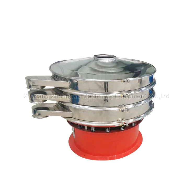 Fine Powder Screening Machine Palm Oil Food Industry Pvc Resin Corn Starch Rotary Vibrating Screen Sieve Machine