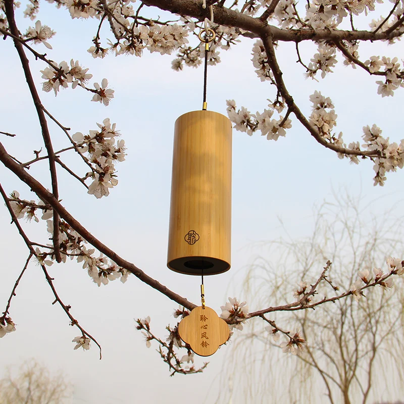 Sound healing musical wind chimes Bamboo Wind Chimes handbels for meditation yoga Hand-Cranked Wind Chimes