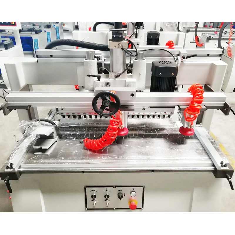 SAMACH Double Lines Drilling Machine Two Rows Multi Spindles Wood Boring Machine