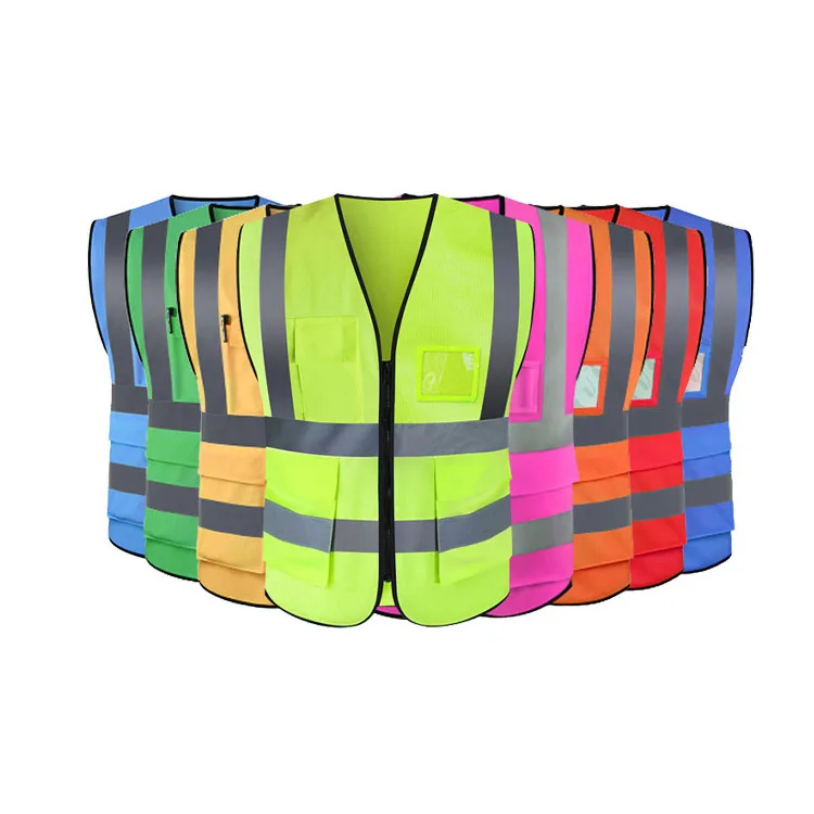 Светоотражающий Жилет для бега куртки с высокой видимостью желто зеленый индивидуальный мужской женский детский рабочий жилет со стороны дороги (1600600665506)