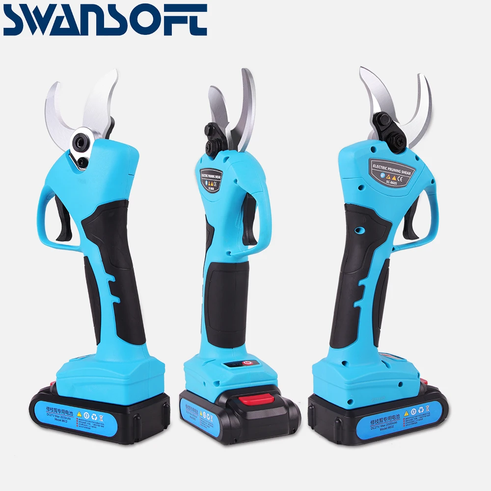 21V Cordless Pruner Lithium-ion Pruning Shear Efficient scissors Bonsai Electric Tree Branches garden tools electric SC-8605