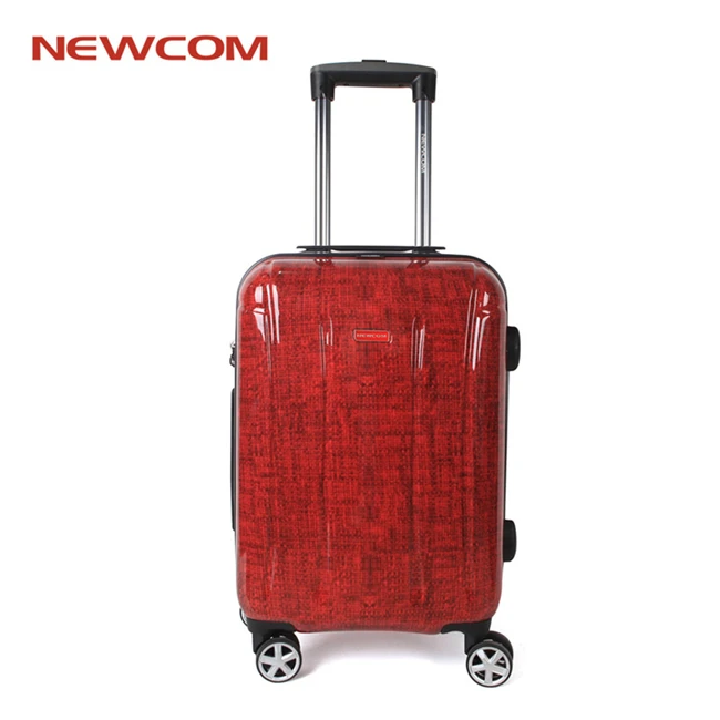 self-weighing 100%  pc material smart fashion travel carry-on luggage with TSA lock