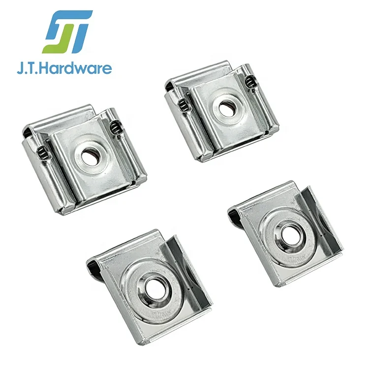 Stainless Steel Mirror Clamp Holder Cork Pad  Wall Mounted Spring Load Mirror Clip