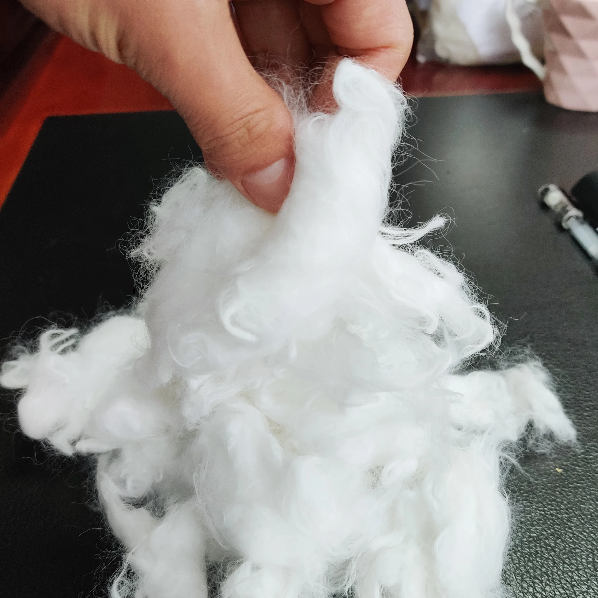 Nylon Staple Fiber/nylon Fibre/pa6 Fibre 5D Raw Recycled Nylon Nylon 6 Weaving Bag Powder Touch Nylon Self Adhesive Nylon Fiber