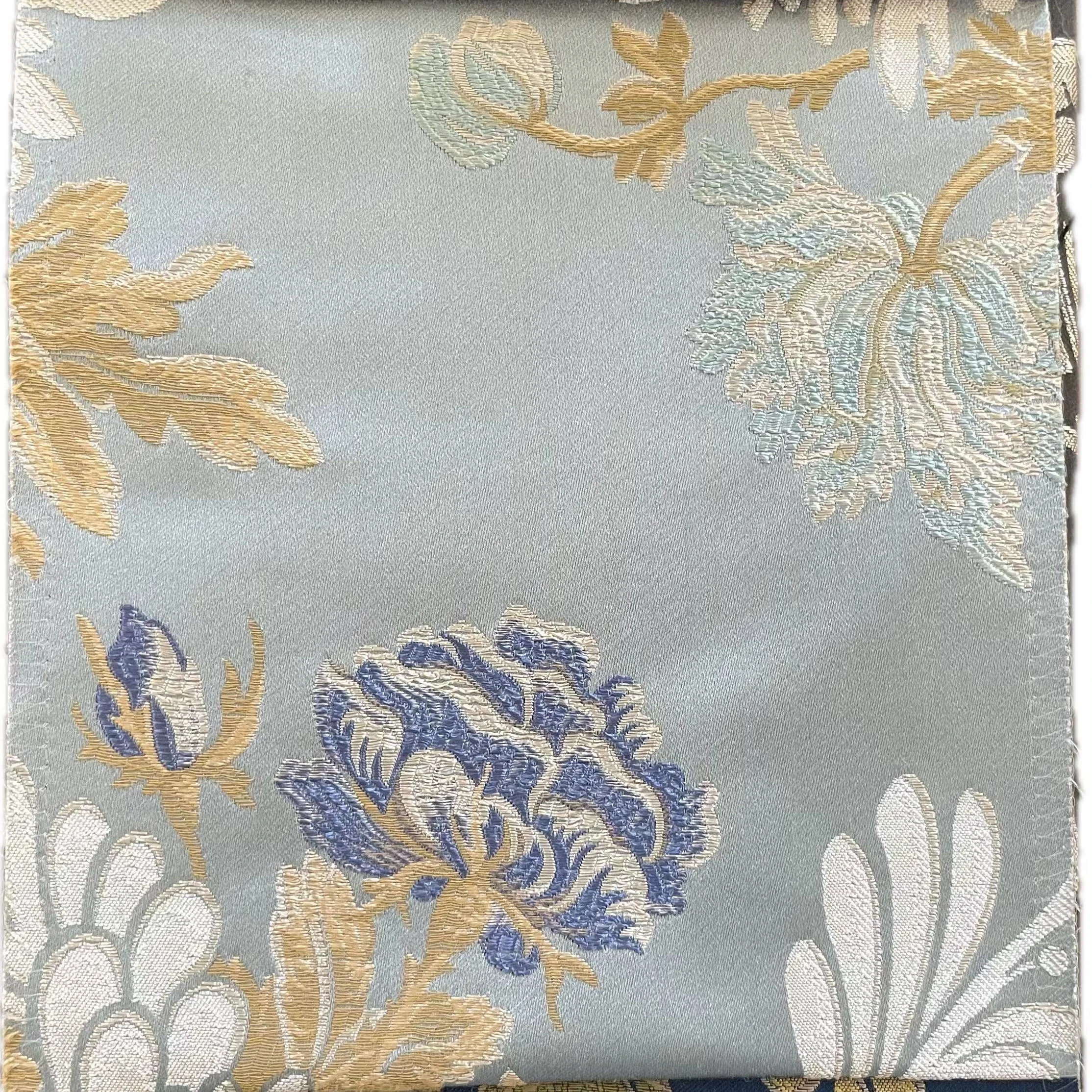 New product jacquard fabric smooth touch  brocade silk fabric for Upholstery fabric