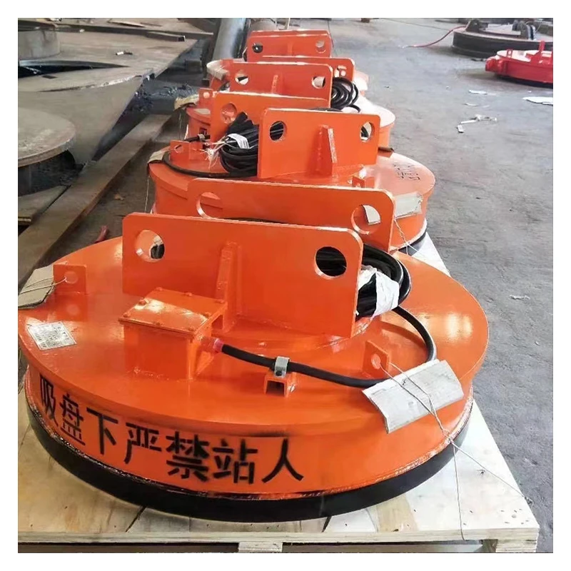 300kg 500kg 1000kg Excavator Electric Magnet Copper Wire Lifting Magnet Chuck Electric