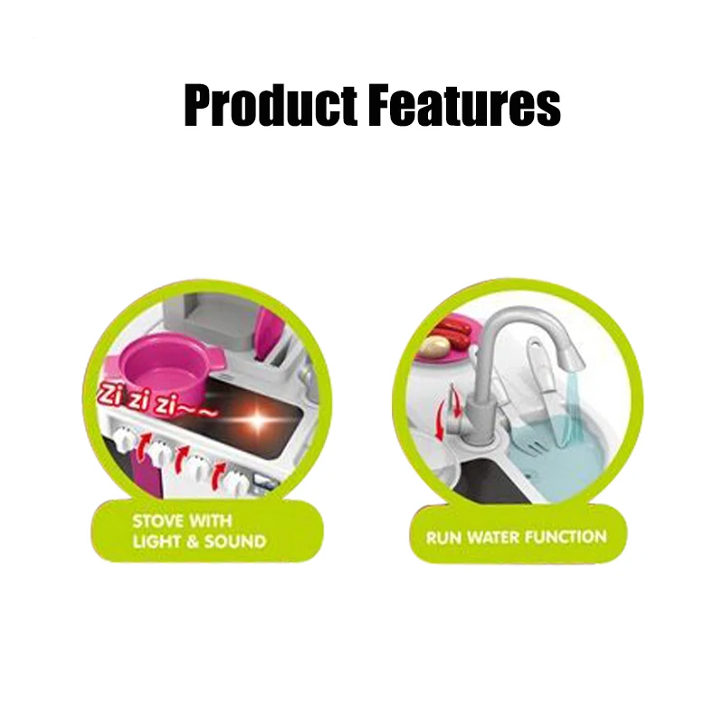 Pretend Play Toy Kitchen Sets Big Kitchen Toys For Kids | Juguete De Cocina