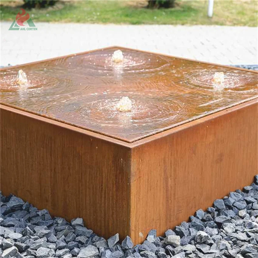 Скульптура водопада Corten водостойкий фонтан из ржавой
