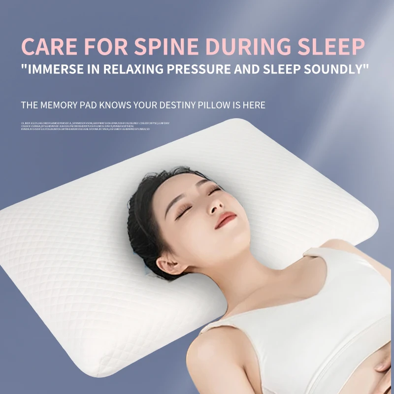 Eco-Friendly Memory Foam Pillow Removable Cover Comfortable Customized Ergonomic Pillow Orthopedic Neck Support or Bed Pillows